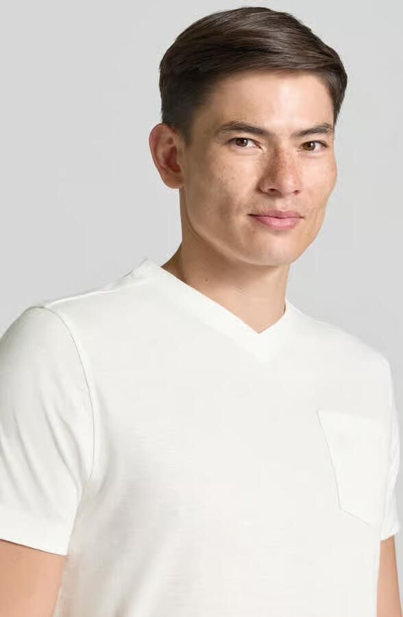 Lerros regular fit T-shirt met V-hals