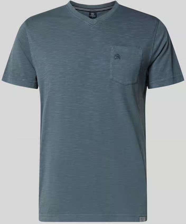 Lerros regular fit T-shirt met V-hals - Foto 2