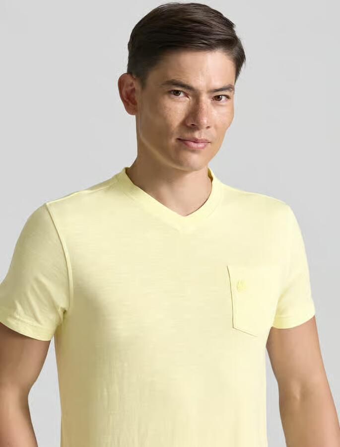 Lerros regular fit T-shirt met V-hals