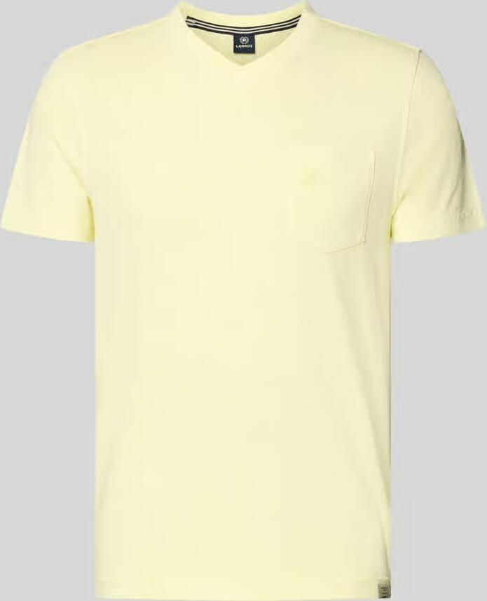 Lerros regular fit T-shirt met V-hals - Foto 2