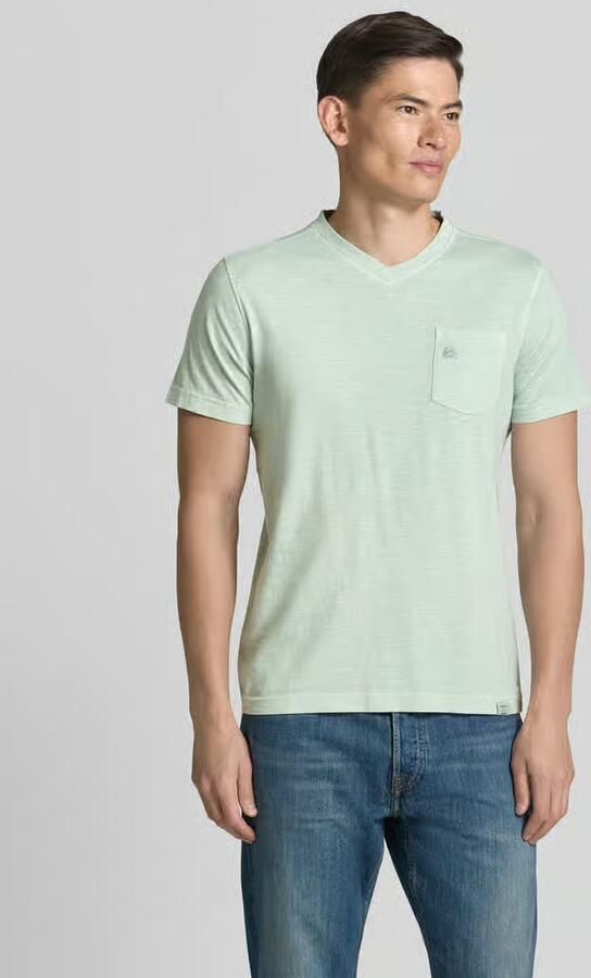 Lerros regular fit T-shirt met V-hals - Foto 5