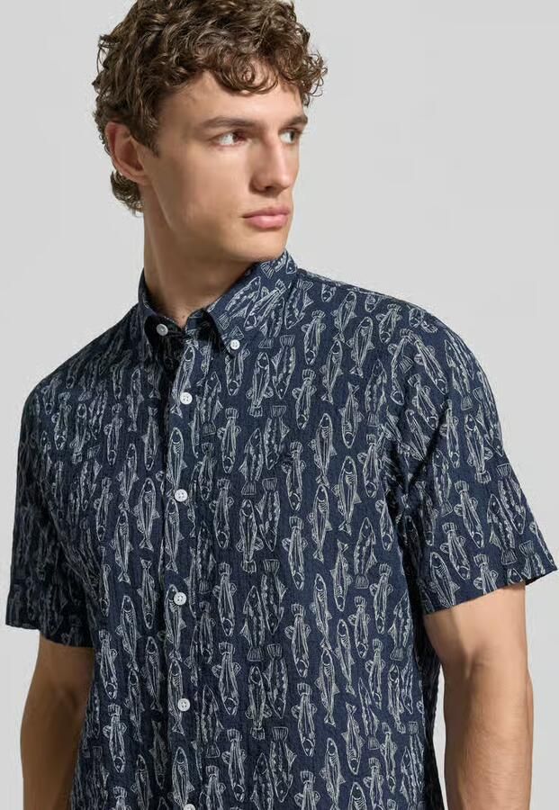 Lerros Regular fit vrijetijdsoverhemd met Button-downkraag