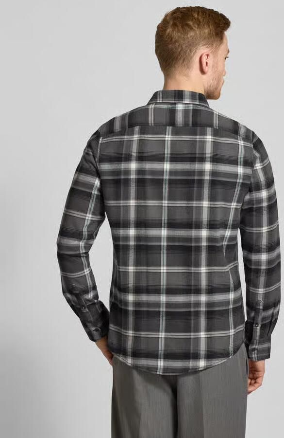 Lerros Regular fit vrijetijdsoverhemd met labelstitching - Foto 3