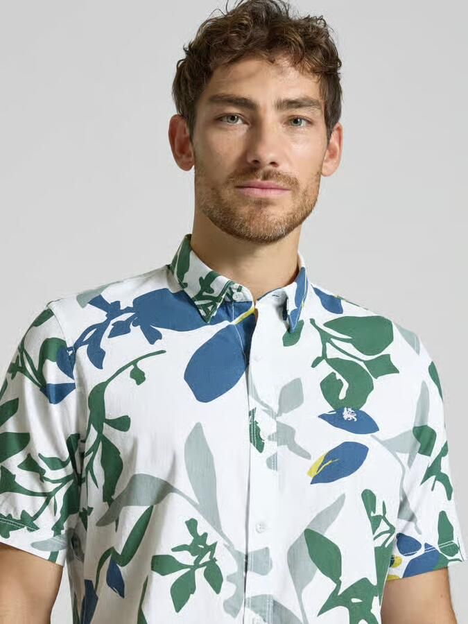 Lerros Regular fit vrijetijdsoverhemd met under-button-downkraag - Foto 5