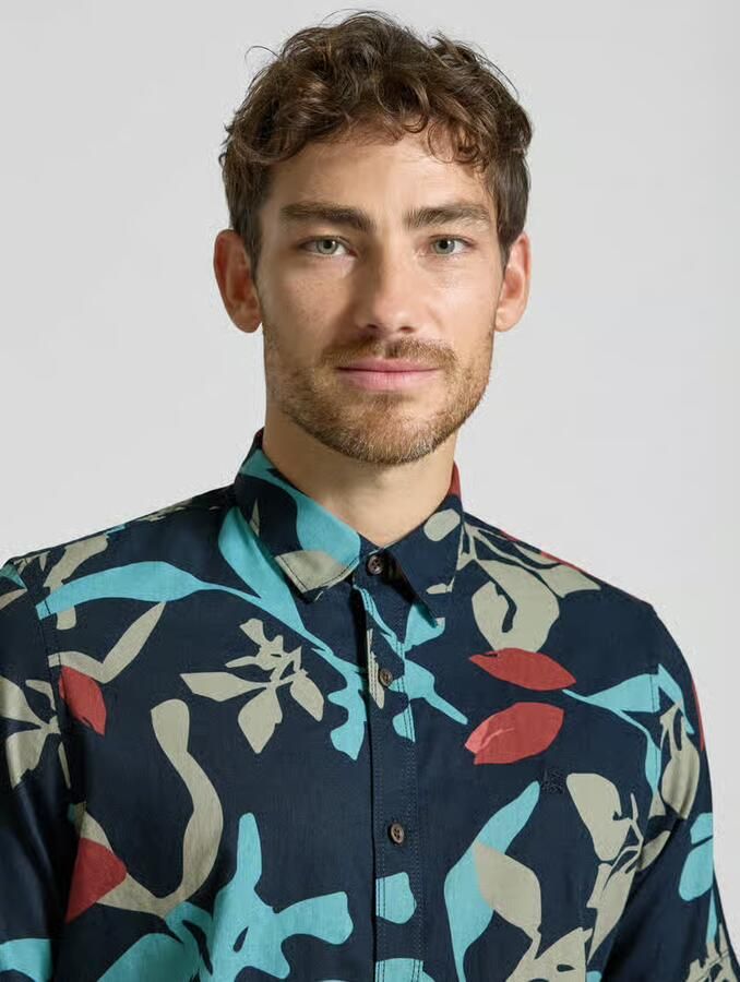 Lerros Regular fit vrijetijdsoverhemd met under-button-downkraag - Foto 2