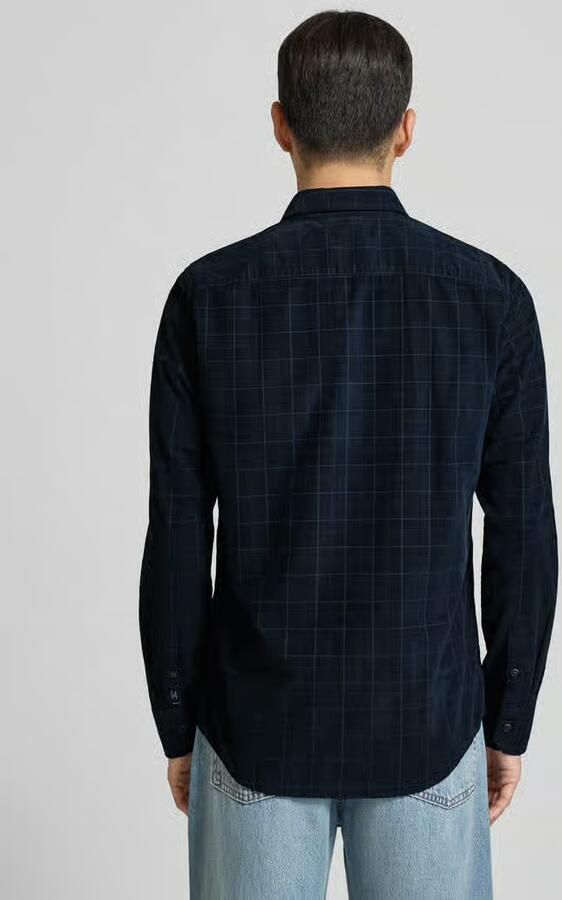 Lerros Regular fit vrijetijdsoverhemd van corduroy met kentkraag