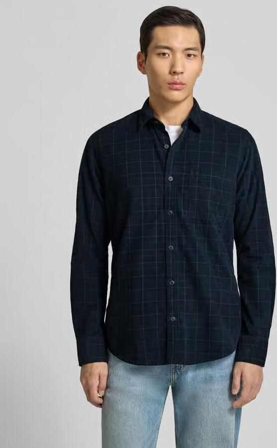 Lerros Regular fit vrijetijdsoverhemd van corduroy met kentkraag - Foto 2