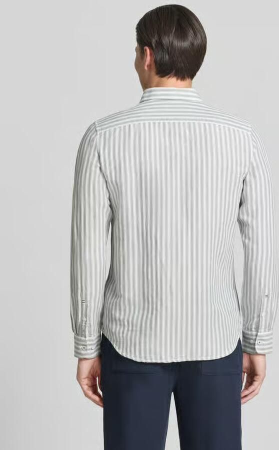 Lerros regular fit vrijetijdsoverhemd van linnenmix met kentkraag - Foto 2