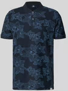 Lerros slim fit poloshirt met allover bloemenprint