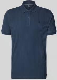 Lerros slim fit poloshirt met gestikt logo