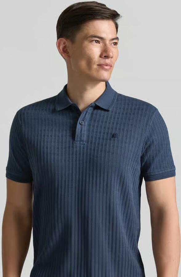 Lerros slim fit poloshirt met gestikt logo