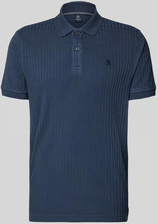 Lerros slim fit poloshirt met gestikt logo - Foto 2