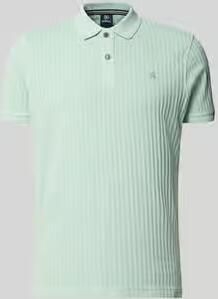Lerros slim fit poloshirt met gestikt logo