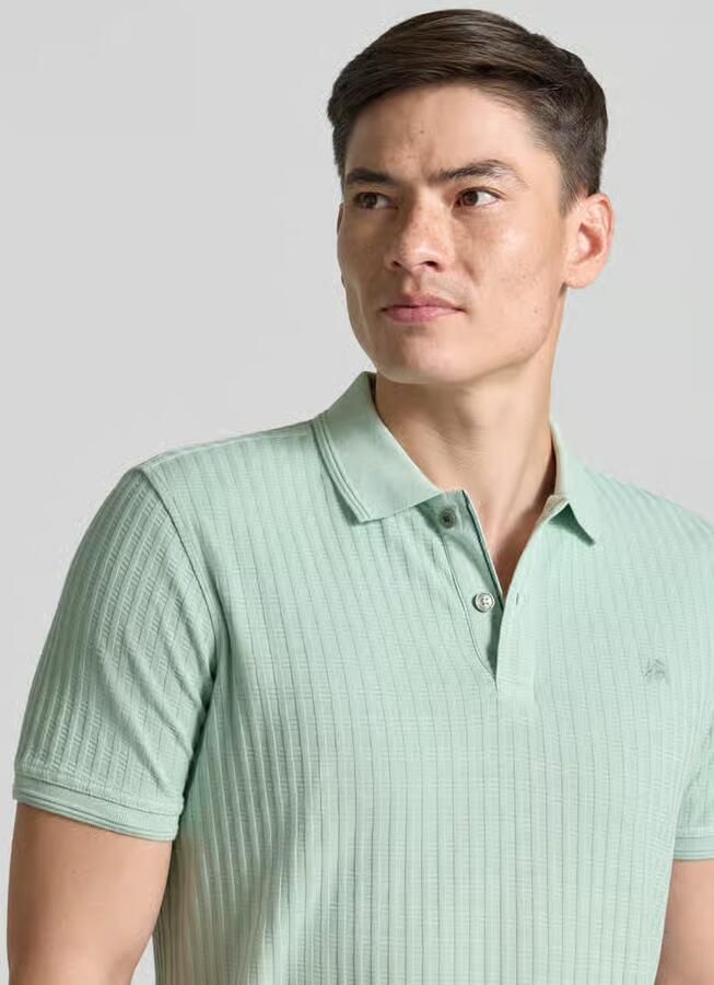 Lerros slim fit poloshirt met gestikt logo