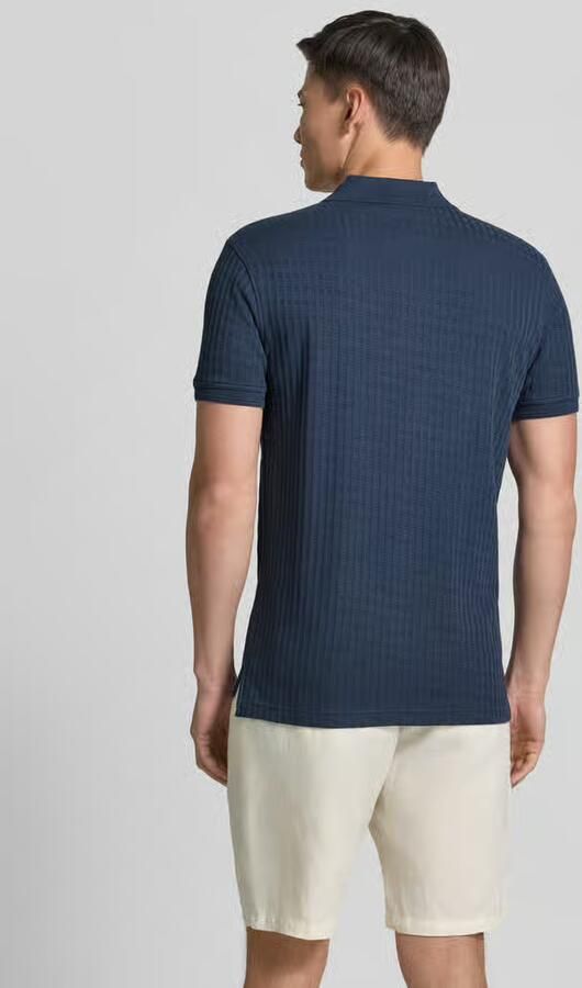 Lerros slim fit poloshirt met gestikt logo - Foto 2