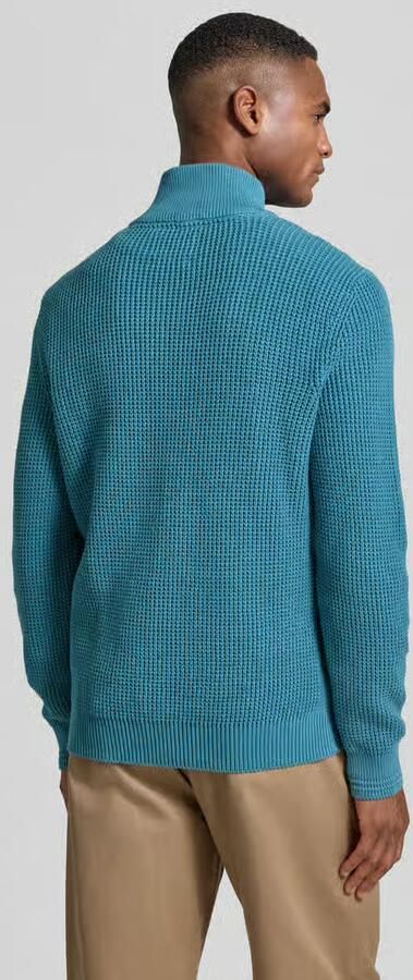 Lerros Slim fit schipperstrui in gebreide look