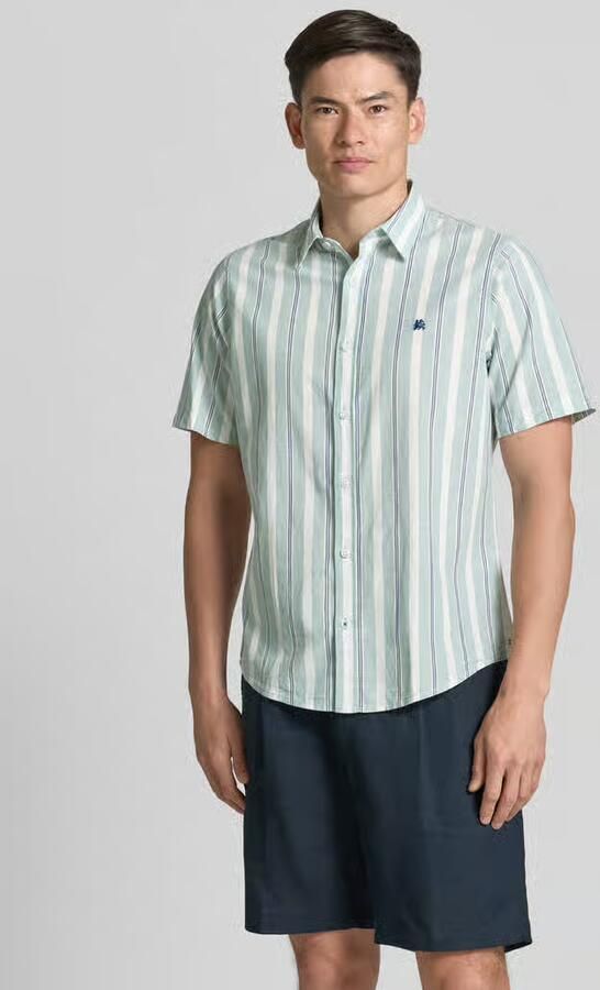 Lerros slim fit vrijetijdsoverhemd met gestikt logo - Foto 4