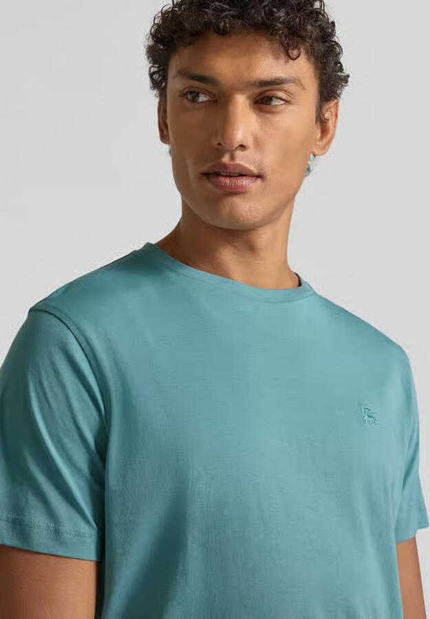 Lerros T-shirt met labelstitching - Foto 2