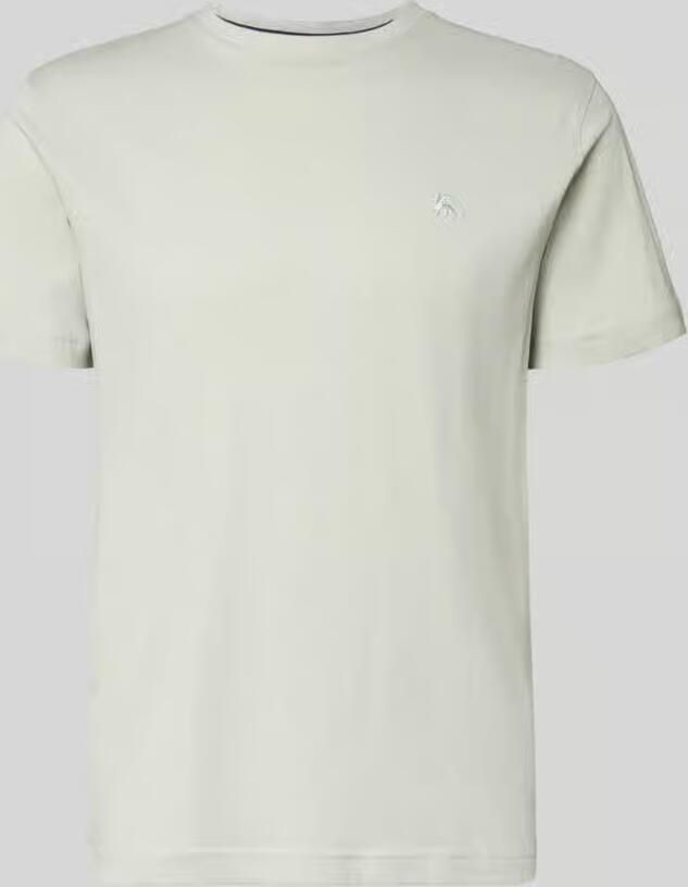 Lerros T-shirt met labelstitching