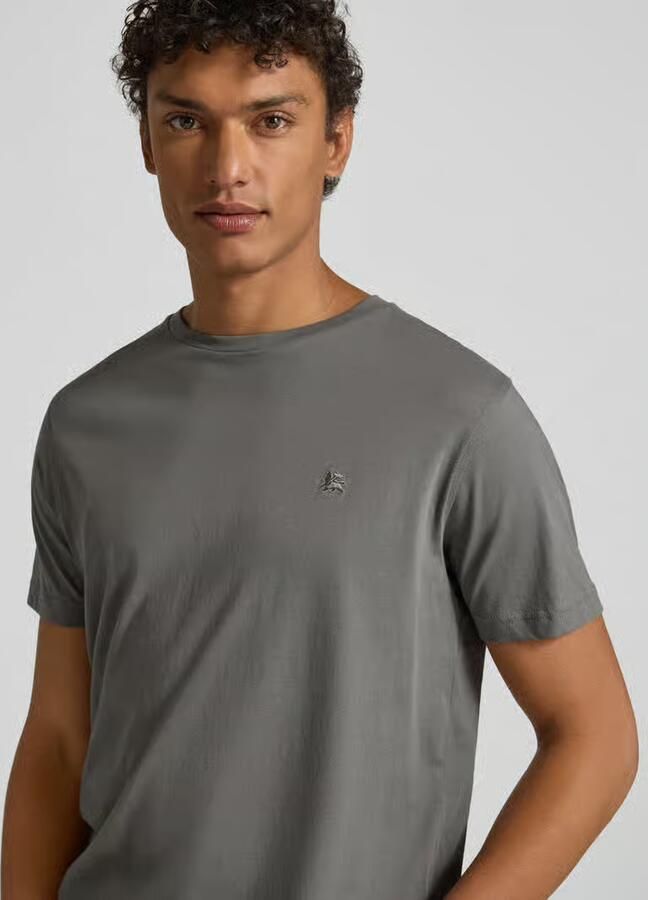 Lerros T-shirt met labelstitching - Foto 2