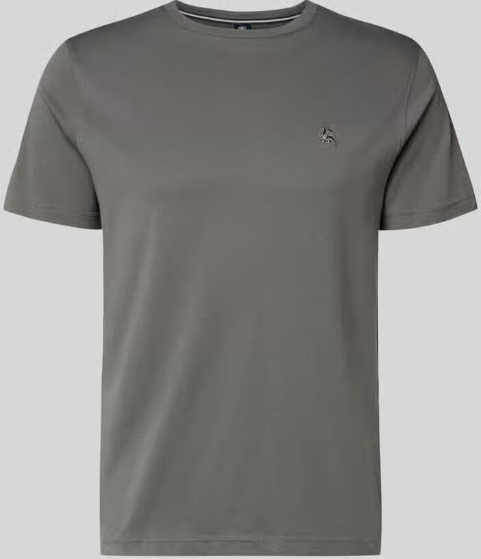Lerros T-shirt met labelstitching