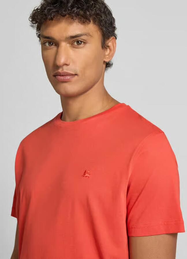 Lerros T-shirt met labelstitching - Foto 2