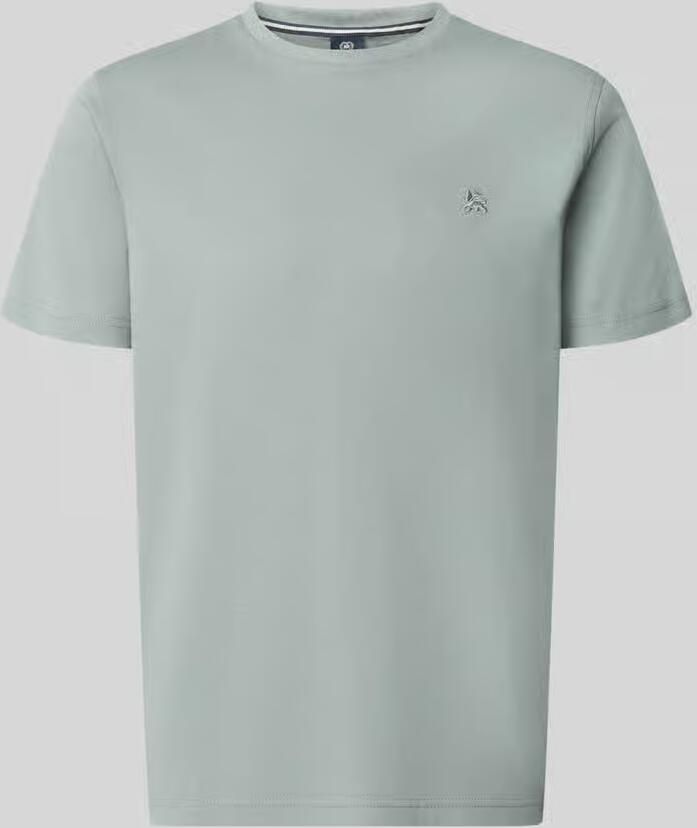 Lerros T-shirt met ronde hals en Gestikt logo - Foto 2