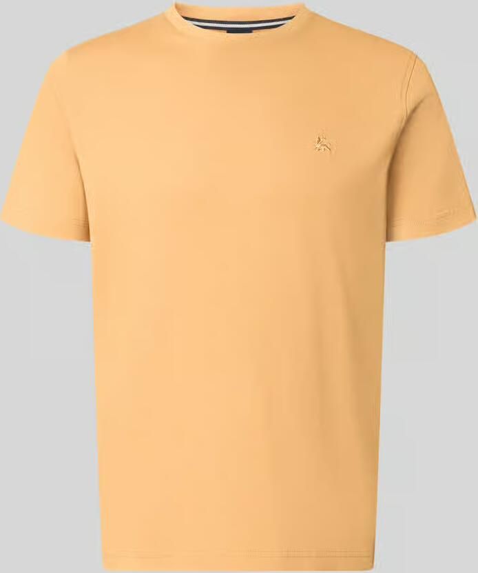 Lerros T-shirt met ronde hals en Gestikt logo - Foto 4