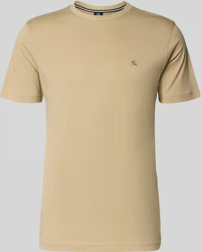 Lerros T-shirt met ronde hals en Gestikt logo - Foto 2