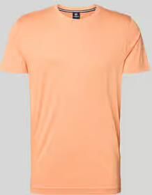 Lerros T-shirt met ronde hals en Gestikt logo