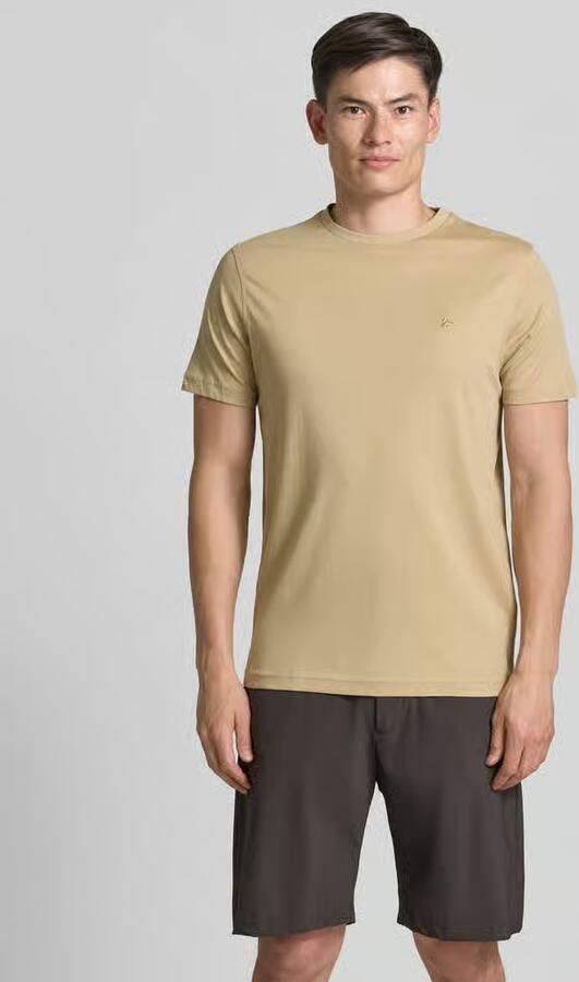 Lerros T-shirt met ronde hals en Gestikt logo - Foto 3