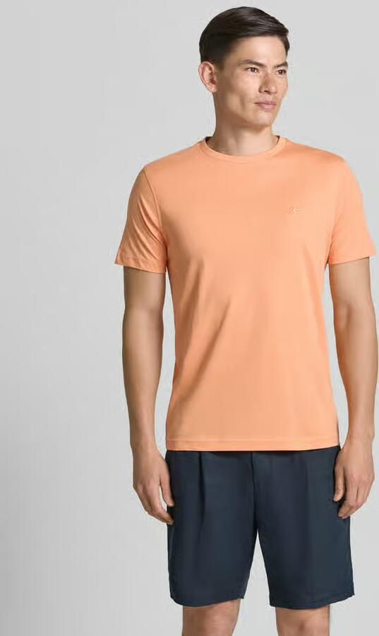 Lerros T-shirt met ronde hals en Gestikt logo - Foto 3