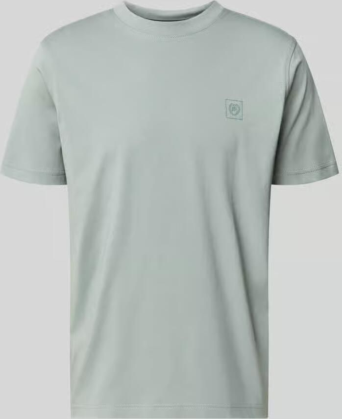 Lerros T-shirt met ronde hals en logoprint - Foto 2