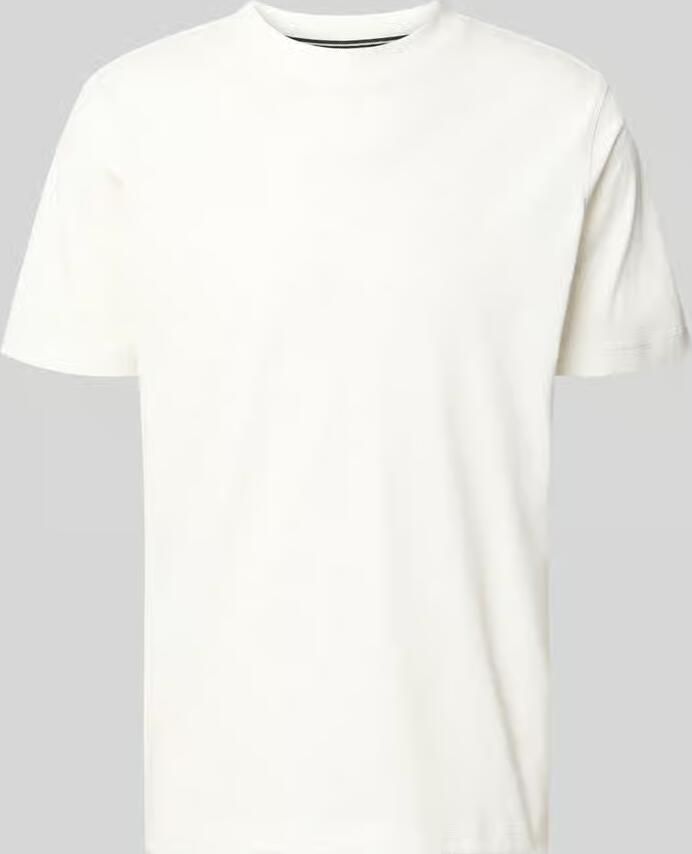 Lerros T-shirt met ronde hals en logoprint - Foto 2