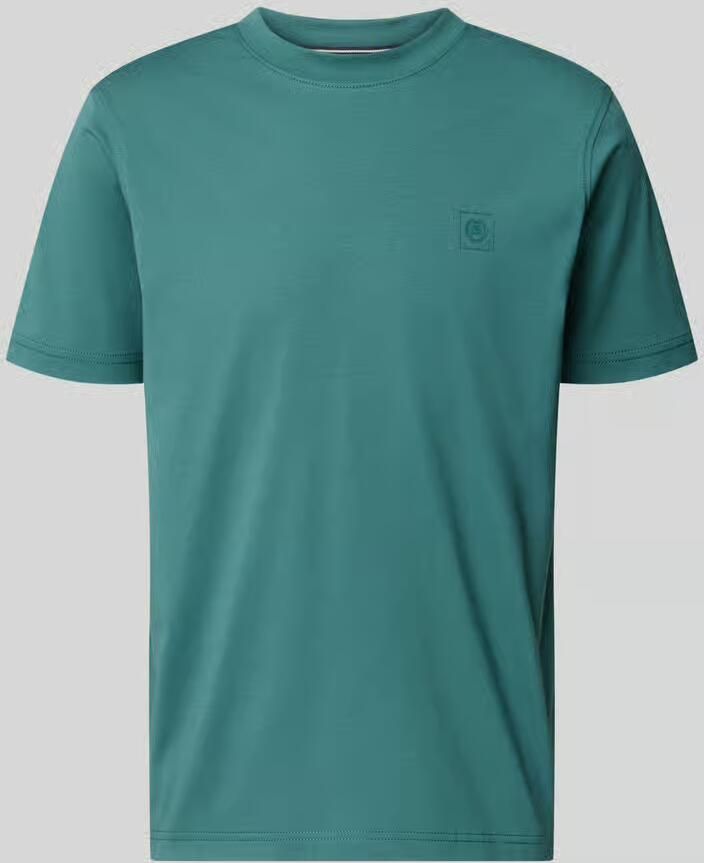 Lerros T-shirt met ronde hals en logoprint - Foto 2