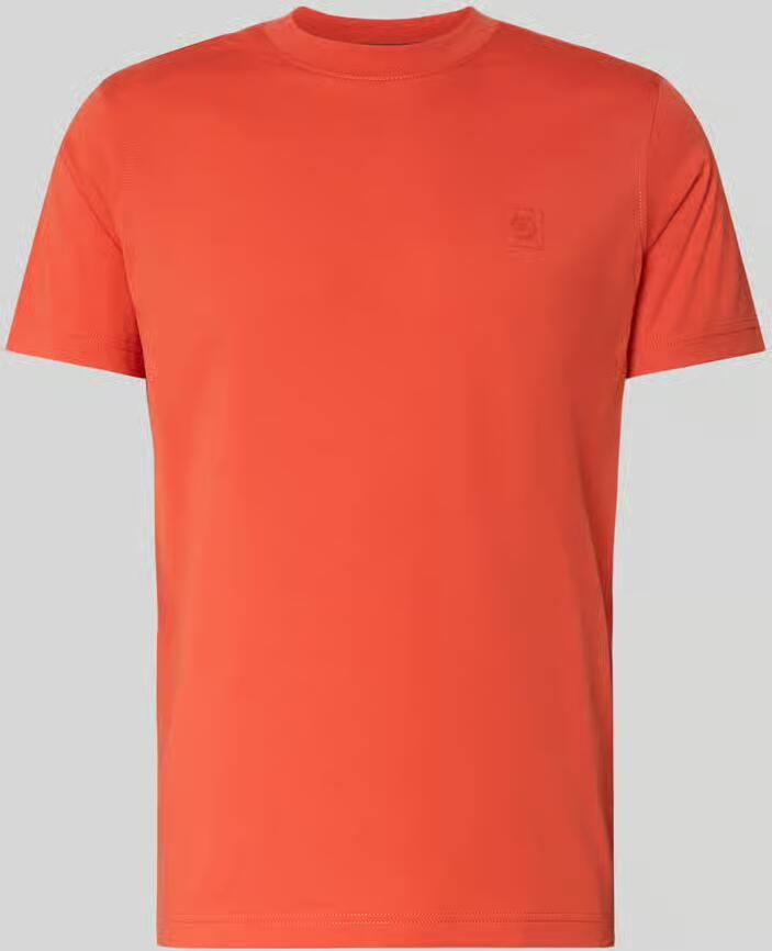 Lerros T-shirt met ronde hals en logoprint - Foto 2