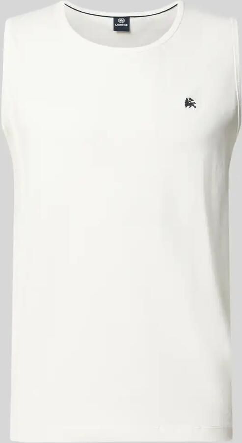 Lerros Tanktop met ronde hals en logoprint - Foto 2
