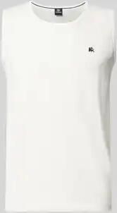 Lerros Tanktop met ronde hals en logoprint