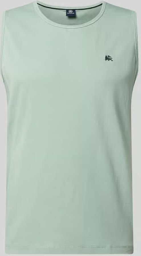 Lerros Tanktop met ronde hals en logoprint - Foto 2