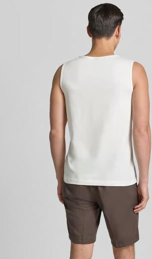 Lerros Tanktop met ronde hals en logoprint - Foto 3
