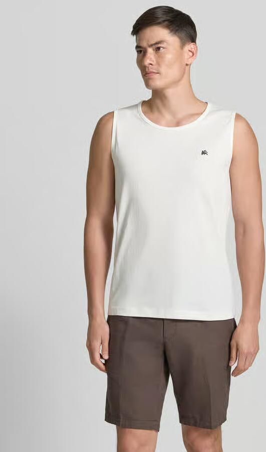 Lerros Tanktop met ronde hals en logoprint - Foto 2