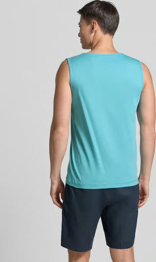Lerros Tanktop met ronde hals en logoprint