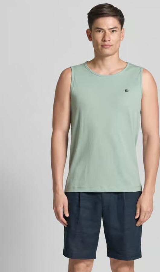 Lerros Tanktop met ronde hals en logoprint - Foto 2