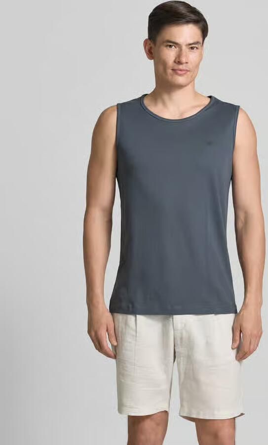 Lerros Tanktop met ronde hals en logoprint - Foto 2