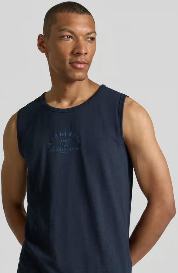 Lerros Tanktop met statementprint en ronde hals