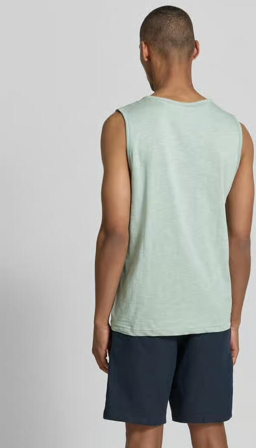 Lerros Tanktop met statementprint en ronde hals