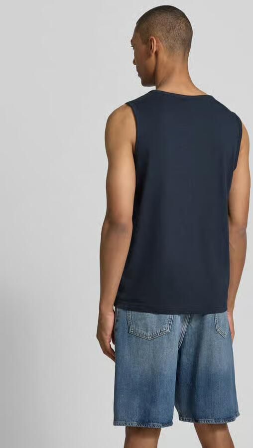Lerros Tanktop met statementprint en ronde hals