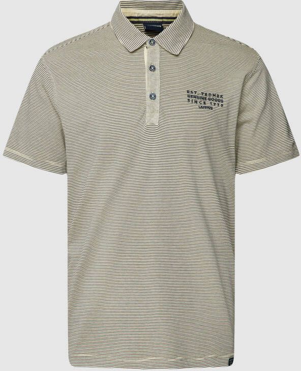 Lerros Poloshirt met knoopsluiting en labeldetail