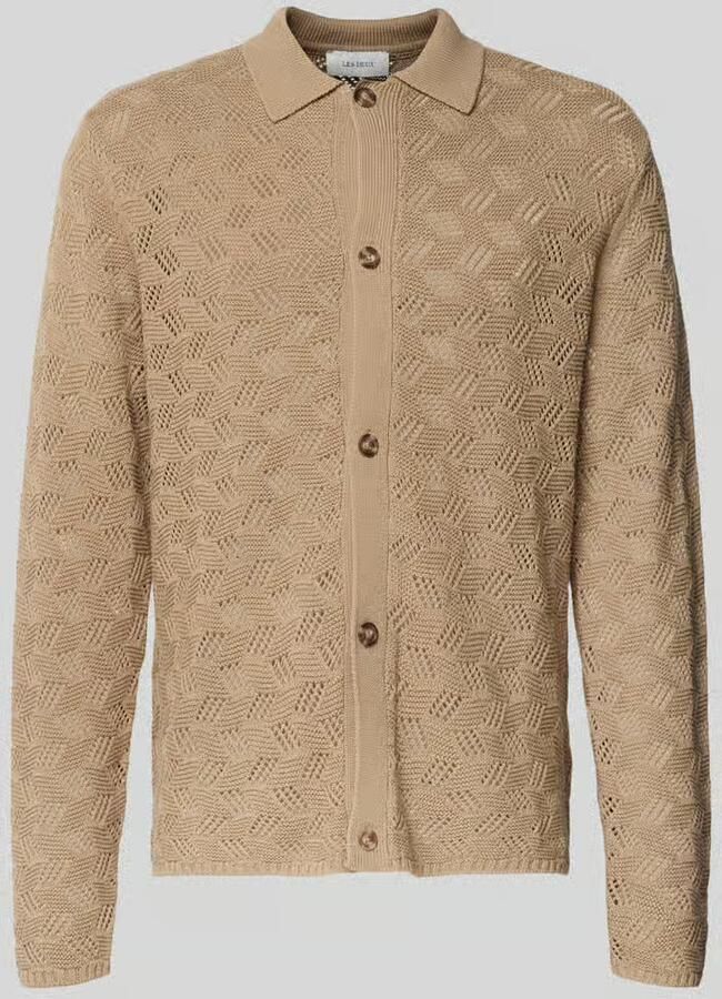 Les Deux Cardigan met platte kraag en knoopsluiting model 'Eloi'