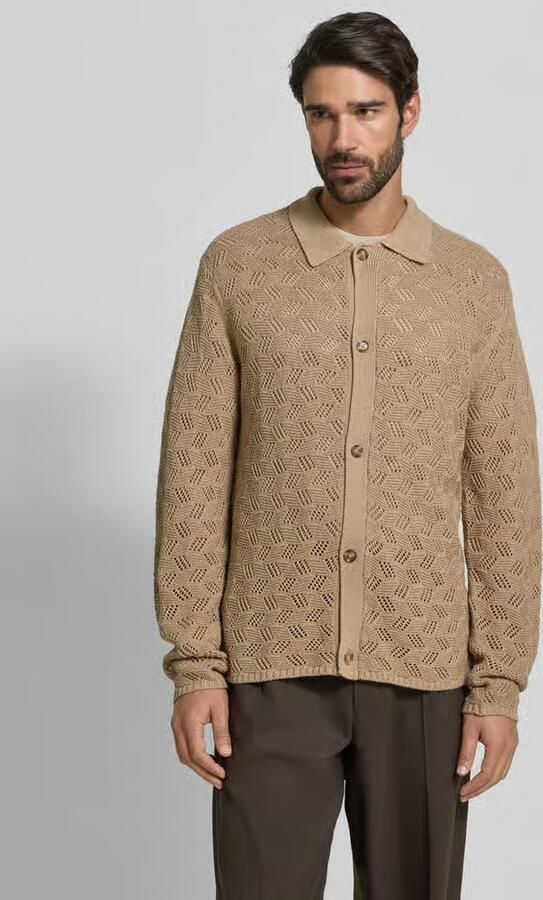 Les Deux Cardigan met platte kraag en knoopsluiting model 'Eloi' - Foto 3